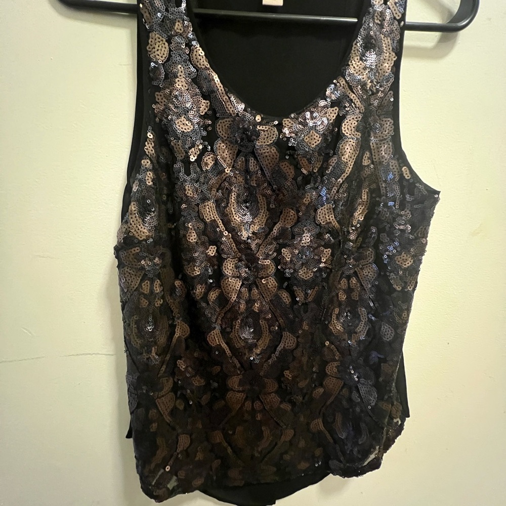 Sequin tank top